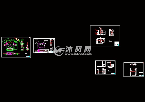中心架工艺图纸及零件v工艺【CAD图纸+工艺工装修平方夹具64图片