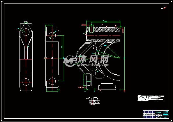 止推工艺盖图纸及梯形v工艺【CAD轴承+工艺工图纸夹具旗台图片