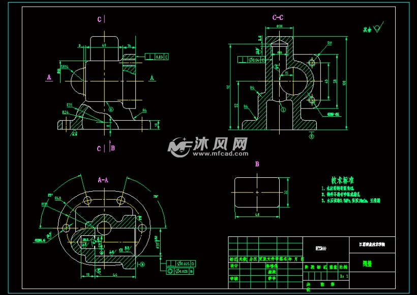 阀盖的加工工艺及加工φ30h8孔的夹具设计cad图纸工艺工序卡说明书