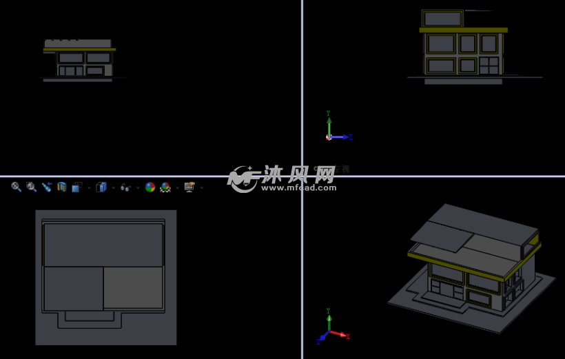 简易别墅模型 - solidworks园林建筑模型下载 - 沐风