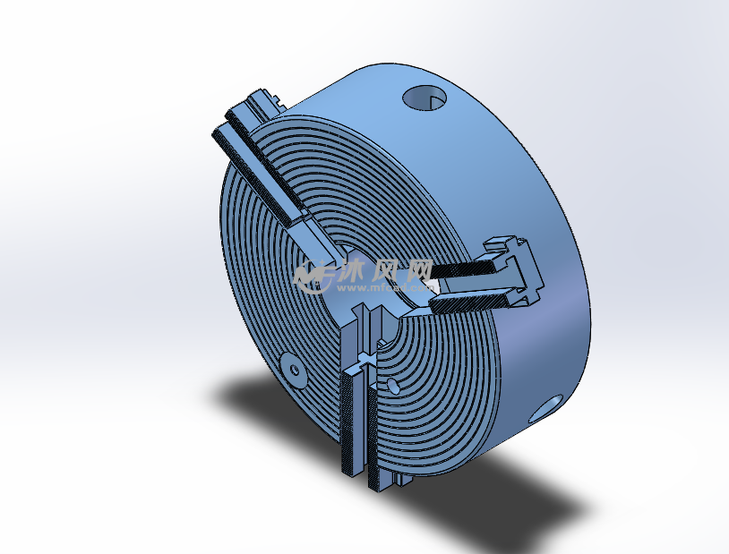 车床三爪卡盘夹盘模型