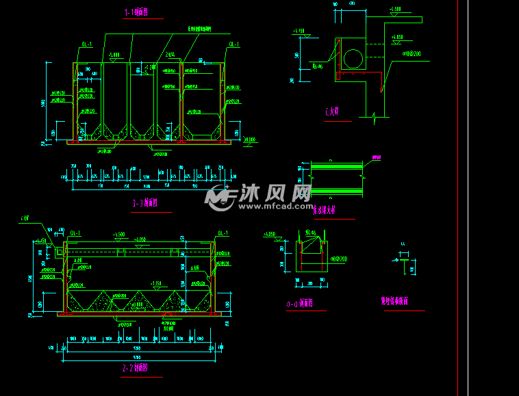 斜管沉淀池结构施工图