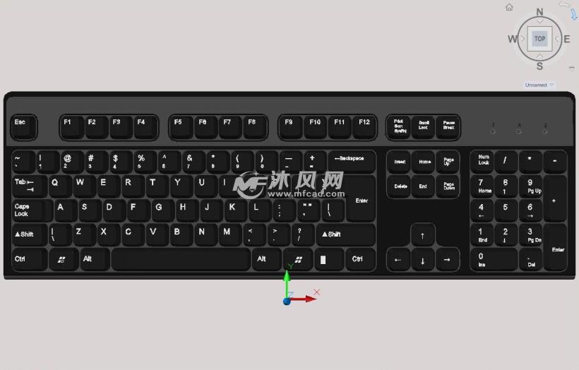 HP惠普键盘CAD模型 - 其他autocad机械图纸