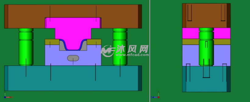 金属薄板的弯曲模具设计模型