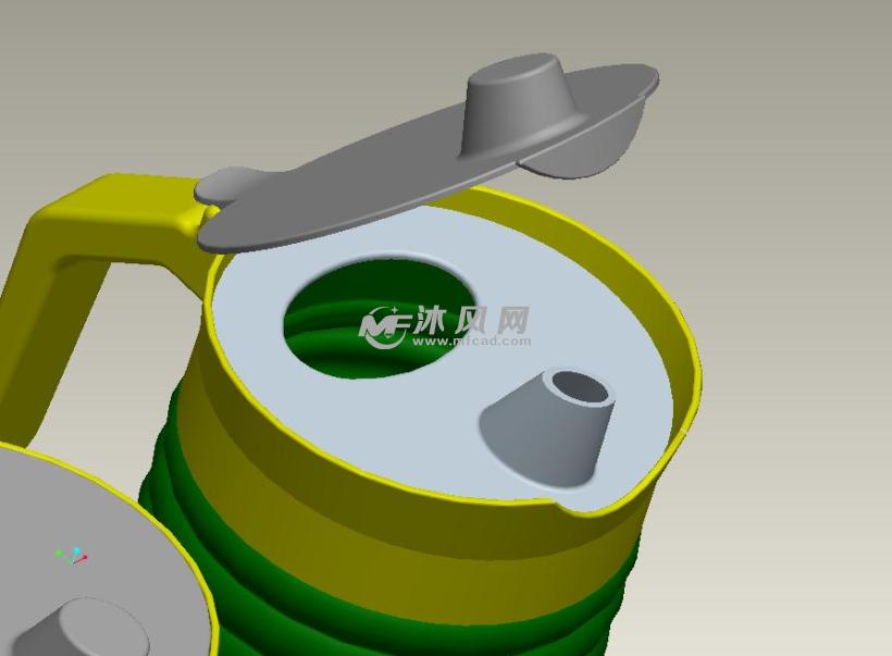 玻璃油瓶设计 - ProE交通工具类模型下载