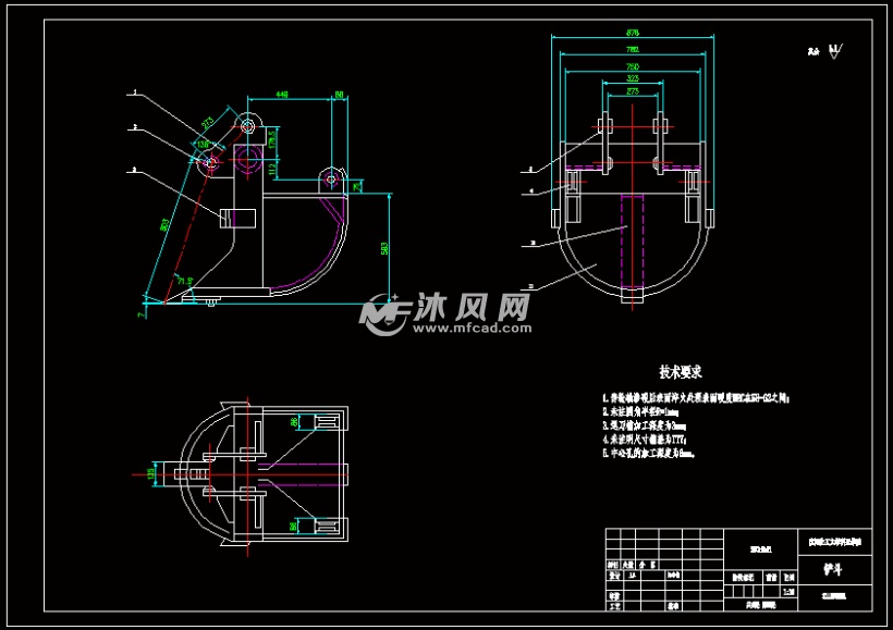 挖掘机手臂设计(全套含cad图纸)