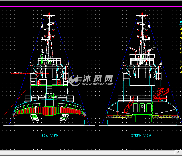 海洋之星游轮船体/船舶/轮船结构设计图