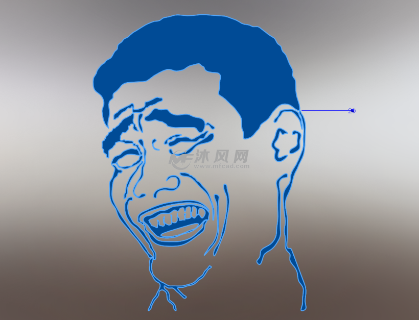 姚明的招牌笑容囧笑广告商标模型