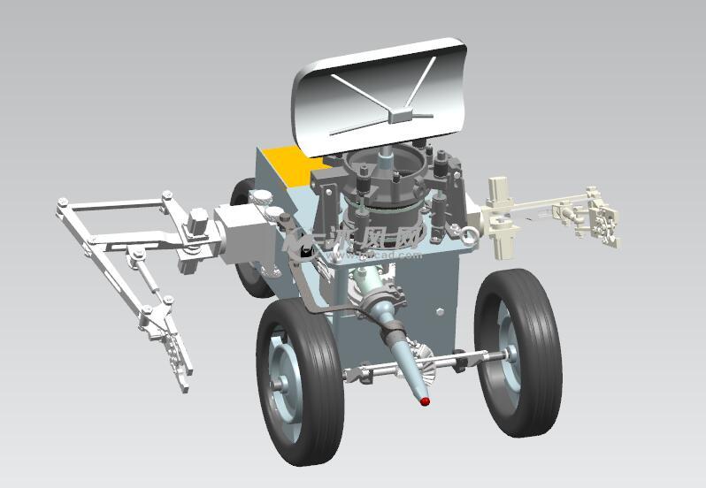 道路垃圾回收机器人 - UG机械设备模型下载