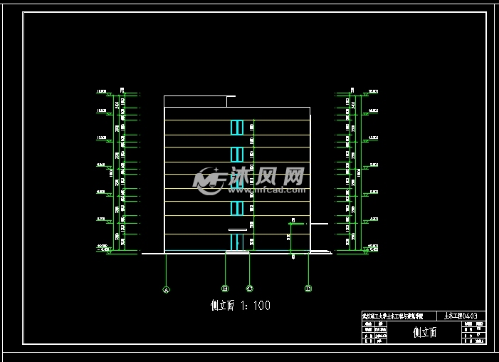 总建筑面积为3773.6平米,5层教学楼(计算书、