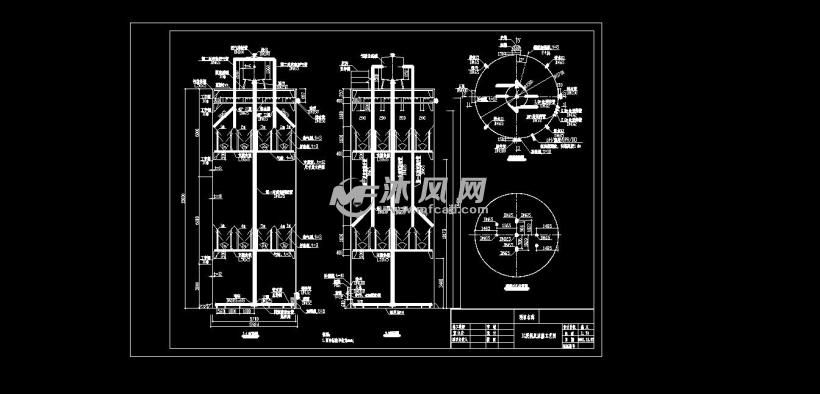 ic厌氧反应器全套设计施工图 autocad化工环保设备图纸下载 沐风