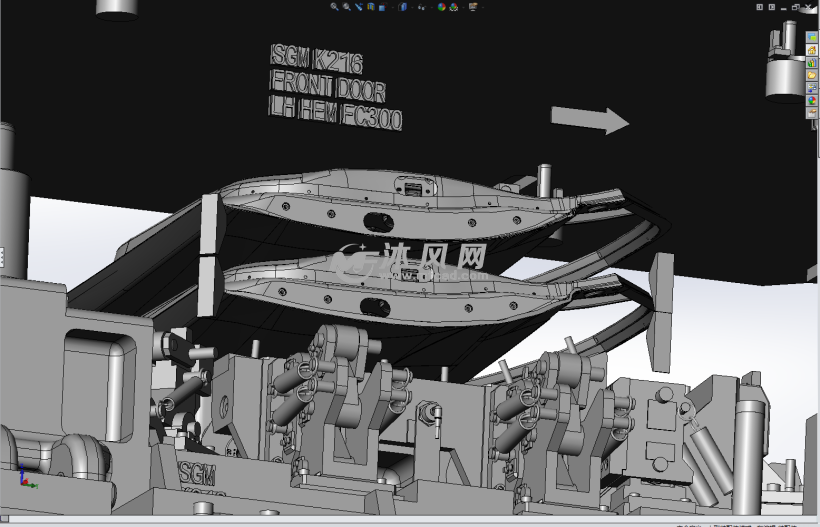 汽车车门内板模具压装机设计
