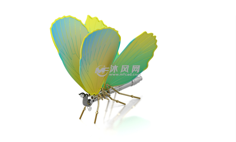 机器人机械零部件蝴蝶模型