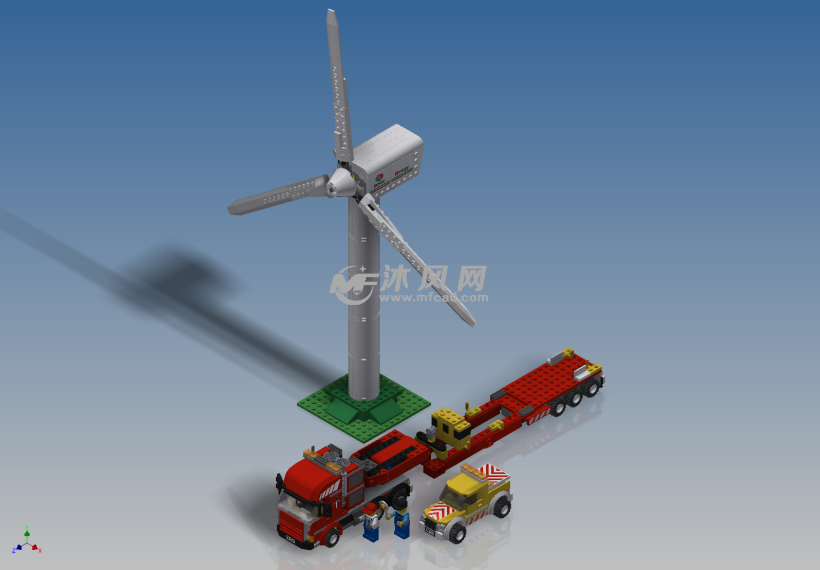 乐高风力发电机组运输车 - inventor其他分类模