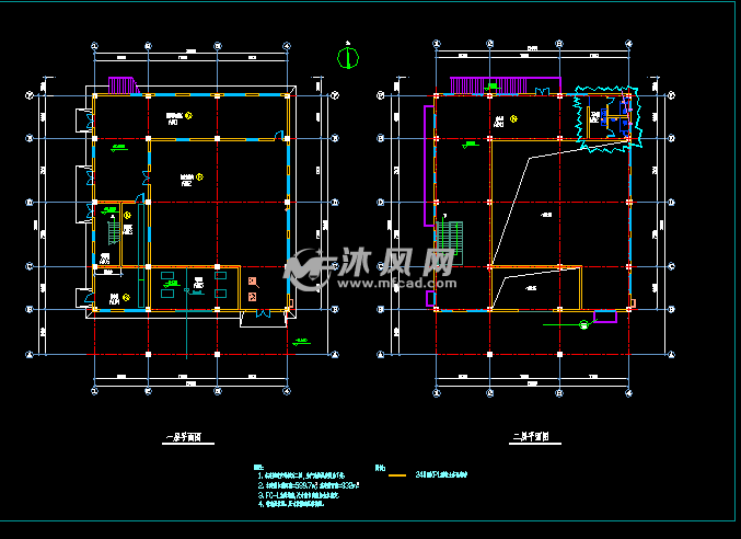 氢气房\/氢气站\/氢气烧结车间\/建筑施工图 - cad