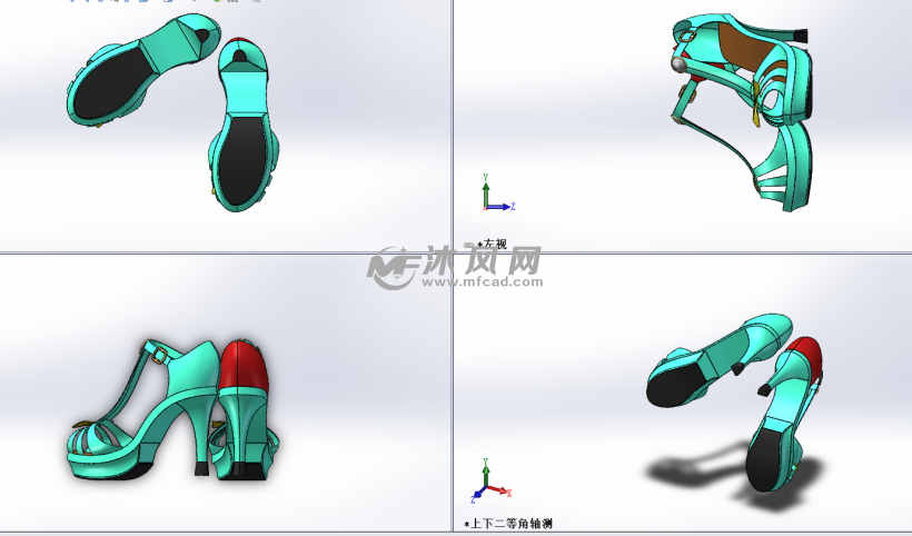 高跟鞋三维模型