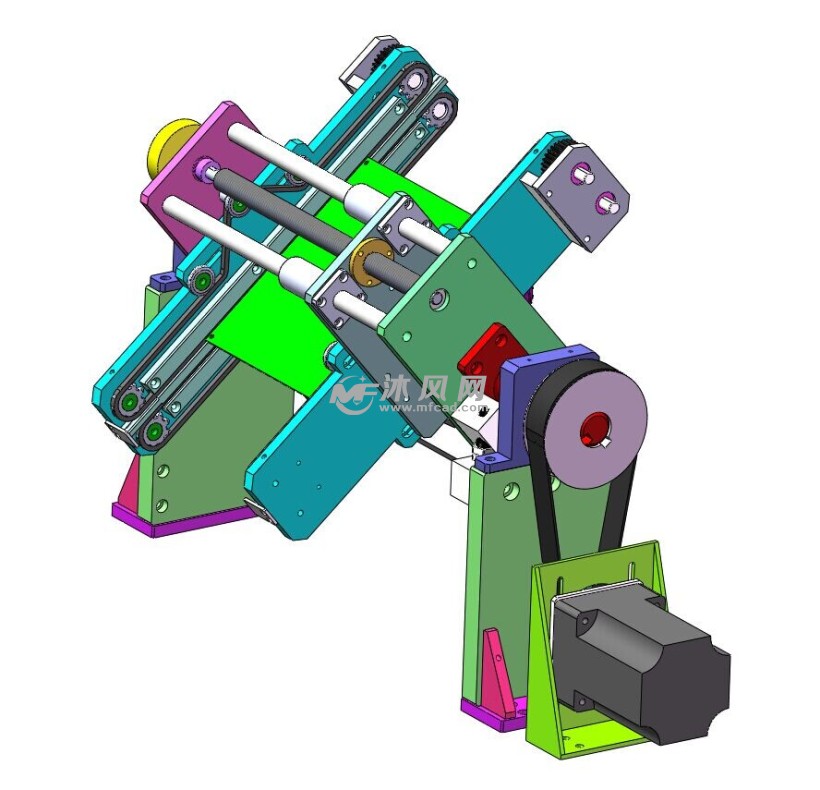 翻转机构图纸pcb板翻板机 - solidworks机械设备模型