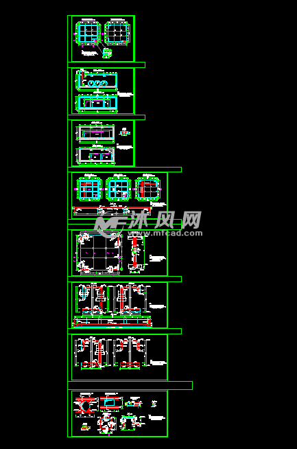 集水井蓄水池结构施工图模板图 - 蓄水池图纸下