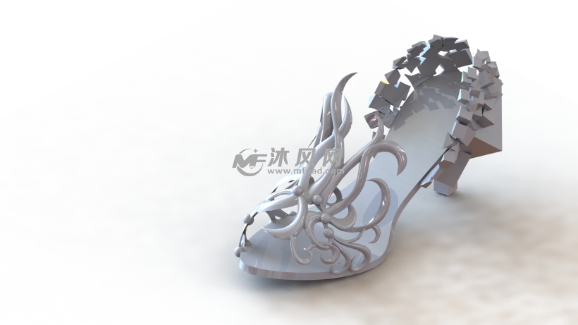特制的女士高跟鞋设计模型 - solidworks服装鞋