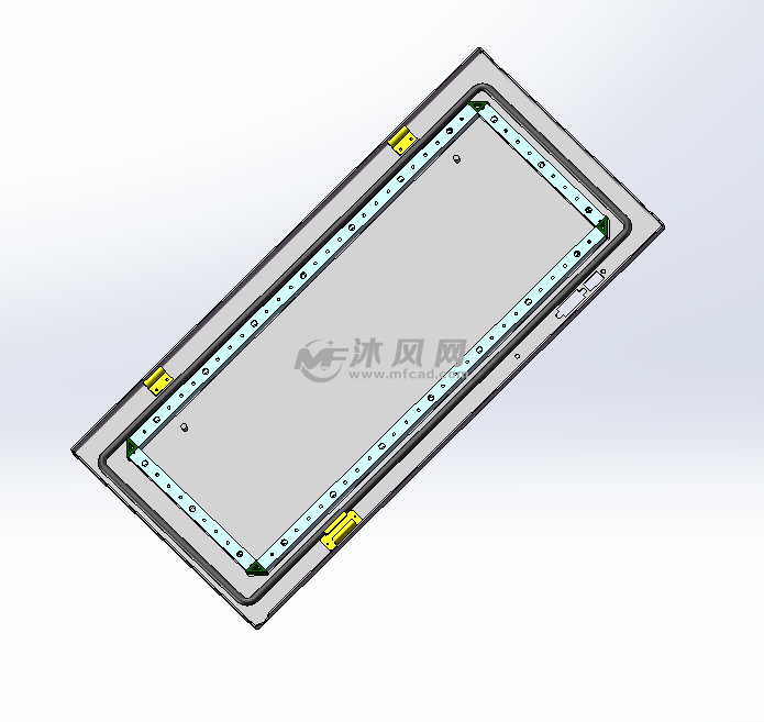 钣金图纸 箱体类 电器环保广告外壳类 图纸详细,包含加强筋,点胶,门锁