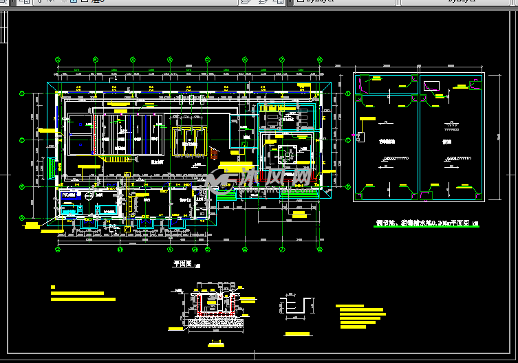 矿井水处理站主厂房 - 工业废水处理图纸