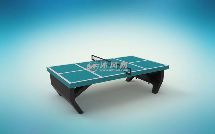 乒乓球桌设计模型 - solidworks生活用品类模型