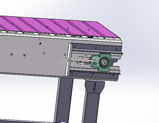 链板折弯非标输送机-solidworks机械设备智能模型座便器图片