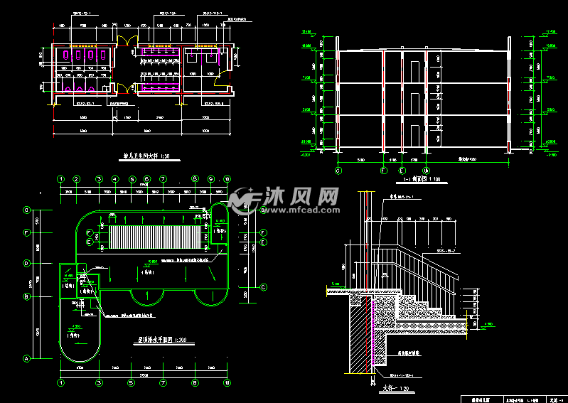 某幼儿园建筑套图,含工程量清单计价 - cad幼儿