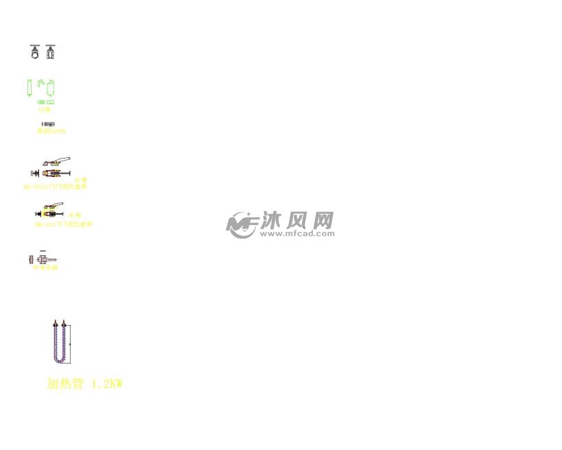 涂装设备五金件,烤箱五金件 - CAD模块图