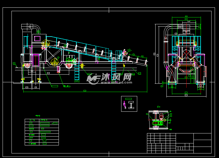 b1400宽带卸料小车防尘装置皮带机卸料系统外形尺寸图