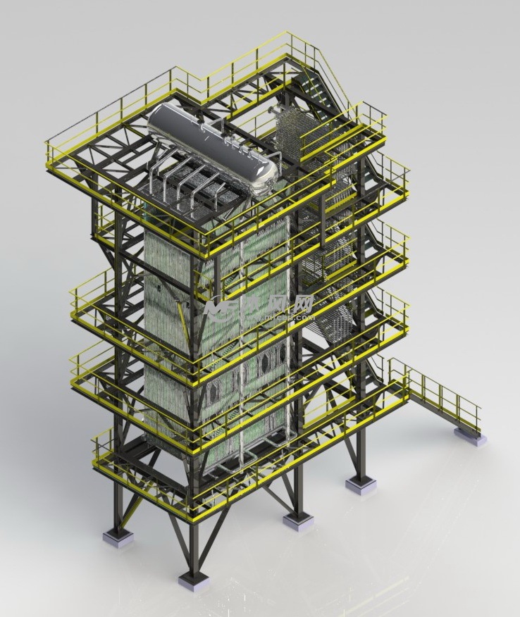 锅炉工程设备模型