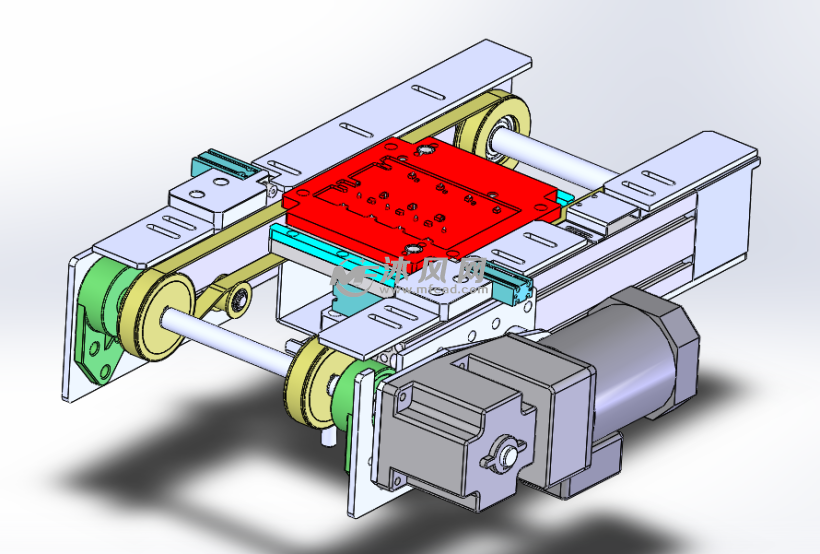 180度水平翻转机 - solidworks机械设备模型下载