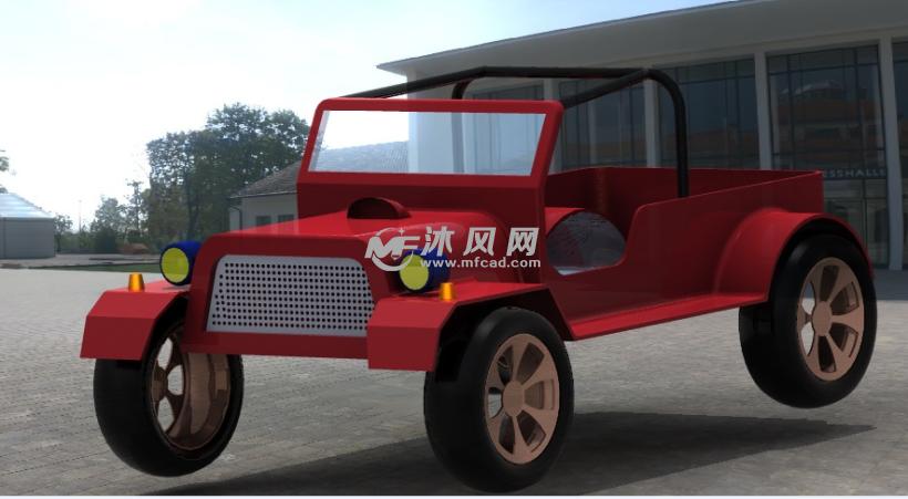 Jeep全地形越野车外观设计 - UG交通工具类模型下载 ...
