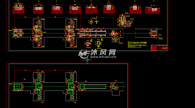 面皮第七采图纸带输送机煤矿-AutoCAD约束设画cad总图现时出输送图片