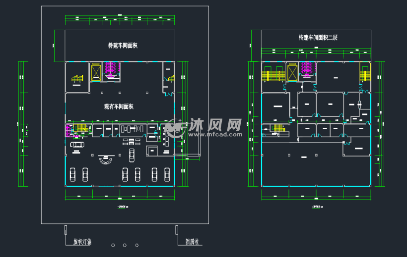 东风标致汽车4s店设计图纸