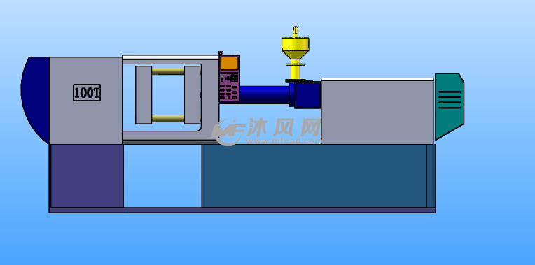 SW 注塑机100t模型设计 - solidworks机械设备