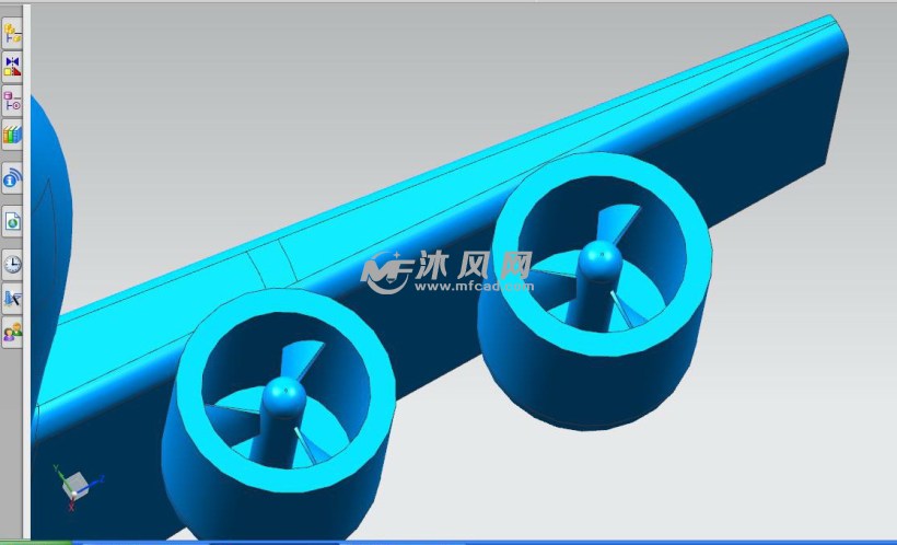 设计的飞机 - ug交通工具类模型下载 - 沐风图纸