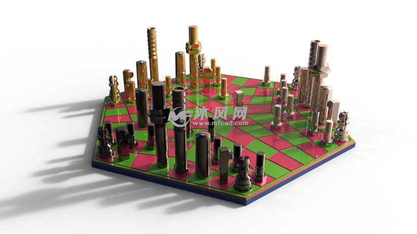 三人玩法国际象棋模型