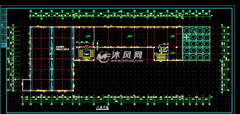 面粉厂/面粉加工厂cad平面图