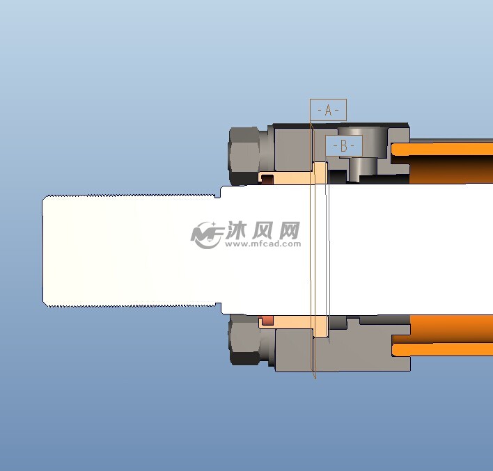 cjt70/140拉杆油缸缸盖结构图