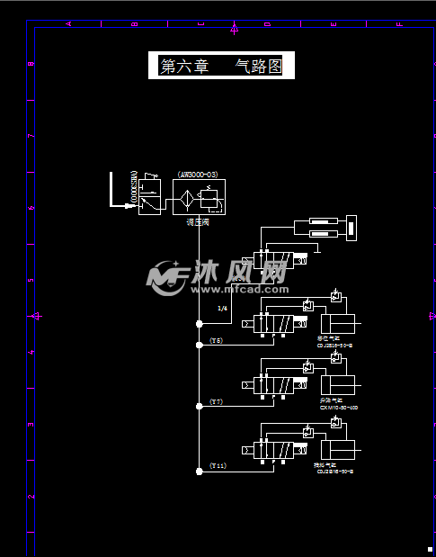 电磁阀气路