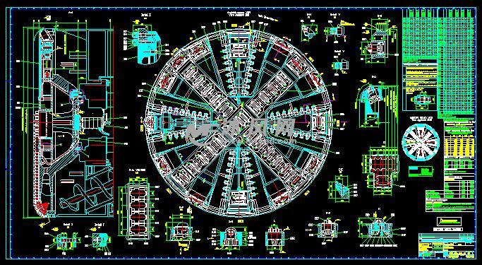 φ6250土压平衡盾构机海瑞克全套cad图纸 - A