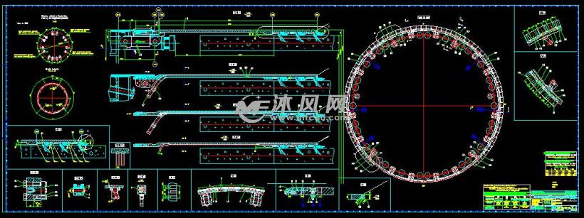 φ6250土压平衡盾构机海瑞克cad图纸