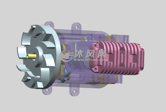 发动机装配与仿真 - UG机械设备模型下载