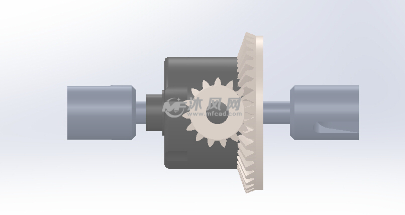 多轴向齿轮传动 solidworks传动件和减速器模型下载 沐风图纸