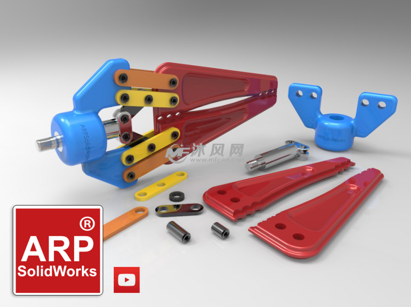 机械钳设计模型 - solidworks机械设备模型下载