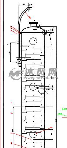 精馏塔-化工原理课程设计 - AutoCAD化工环保