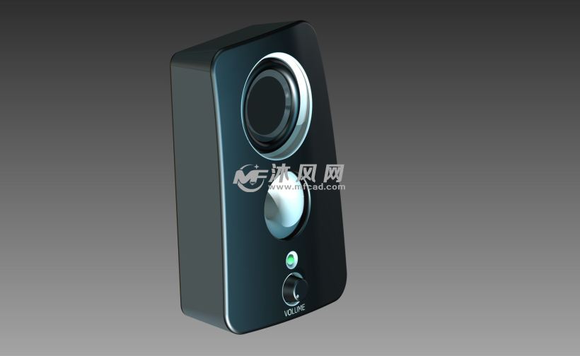 电脑扬声器(音箱) - inventor数码产品类模型和图