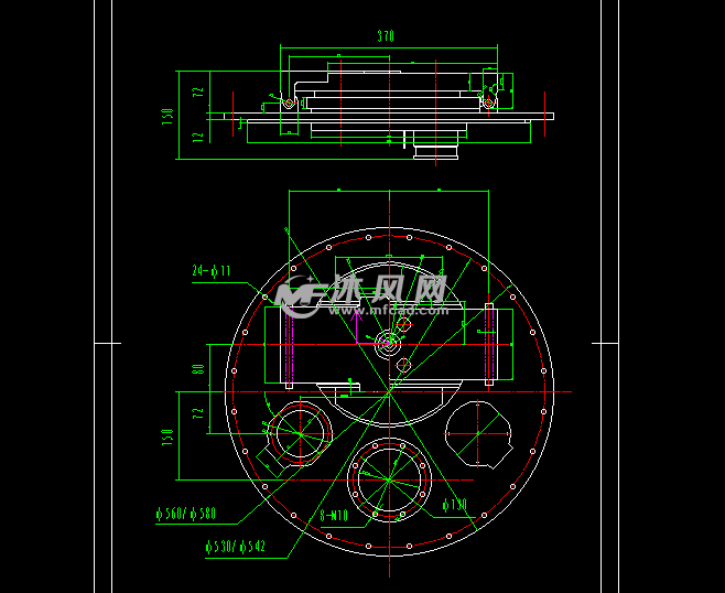 油罐车人孔盖设计模型 - solidworks小五金模型