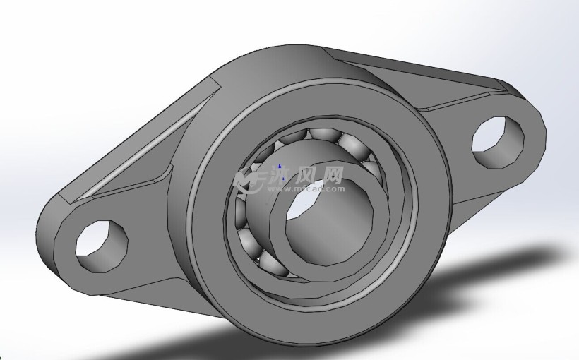 带座轴承模型图